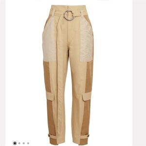 NWT Frame Tonal Blocked Cargo Pant Khaki Women’s Small